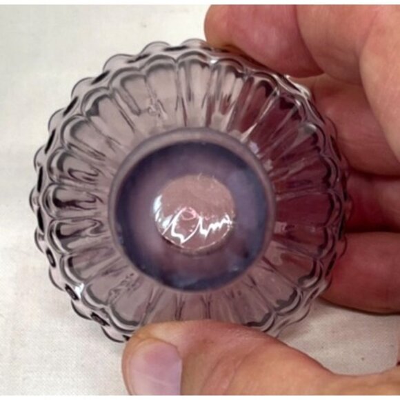 Imperial Glass Amethyst Grape Genie Bottle Decanter with Stopper 12 1/2" - Picture 6 of 7